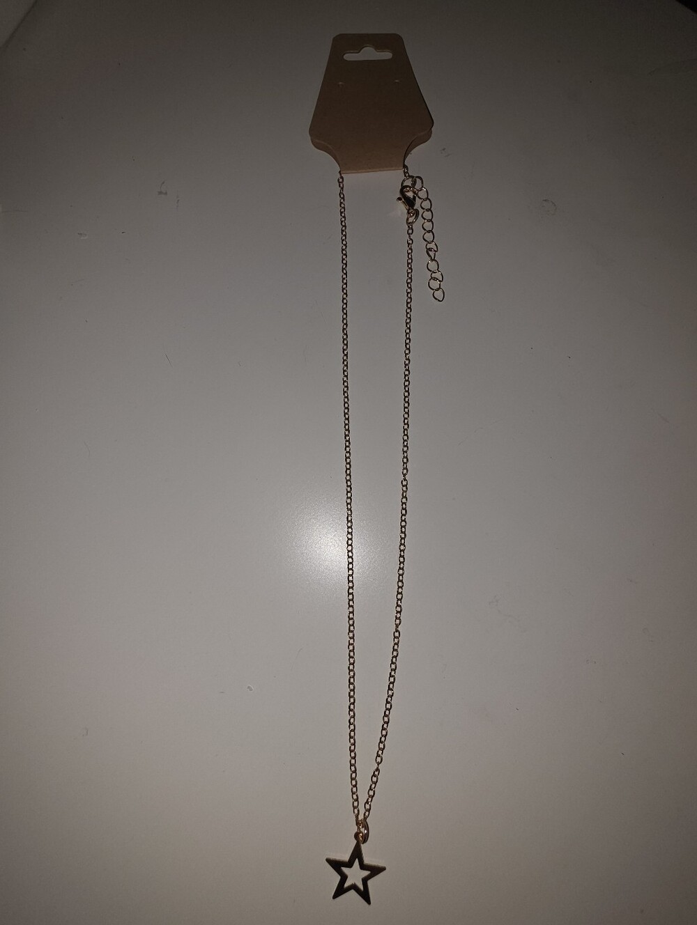 Faux Gold Fashion Necklace With Adjustable Clasp With Star